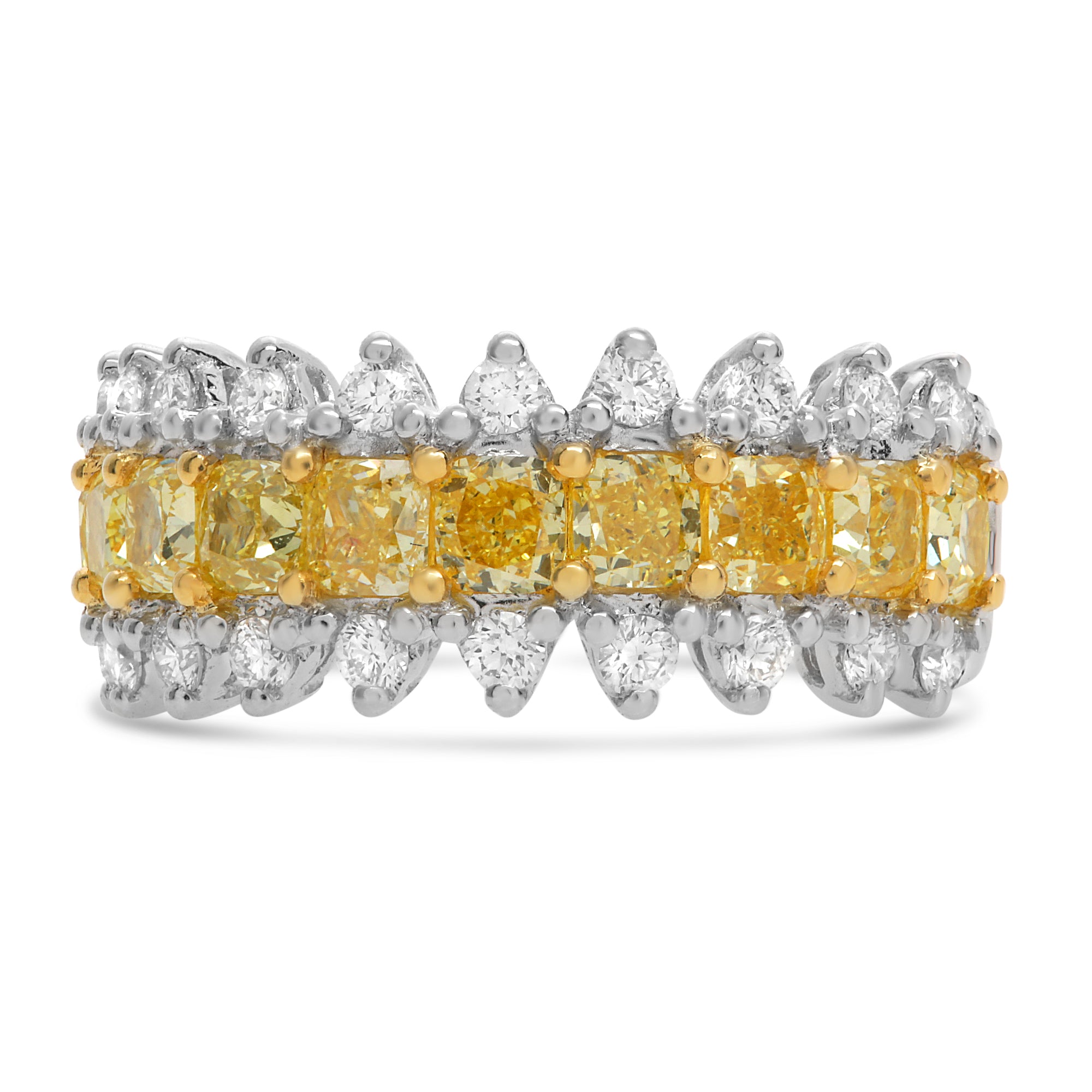 Yellow and White Diamond Crown Band - Talisman Collection Fine Jewelers