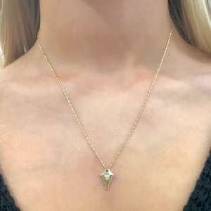 Diamond Shield Necklace by Meredith Young - Talisman Collection Fine Jewelers