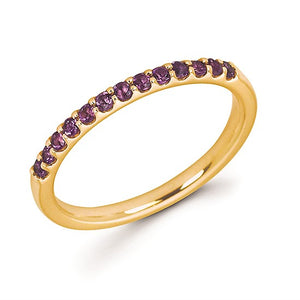 Amethyst Stackable February Birthstone Band - Talisman Collection Fine Jewelers