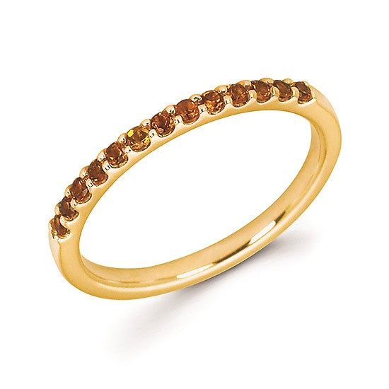Citrine Topaz November Birthstone Stack Band - Talisman Collection Fine Jewelers