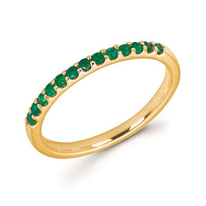 Emerald Stackable May Birthstone Band - Talisman Collection Fine Jewelers