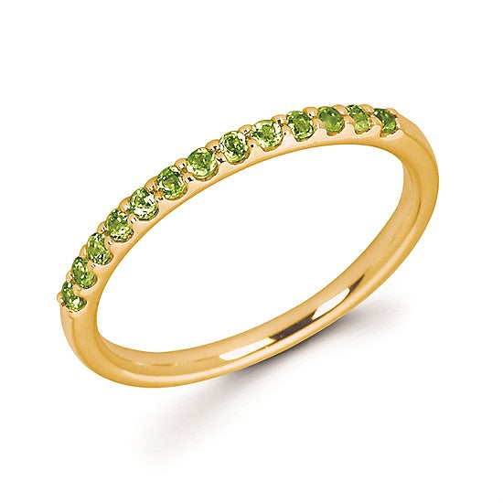 Peridot Stackable August Birthstone Band - Talisman Collection Fine Jewelers