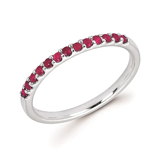 Ruby Stackable July Birthstone Band - Talisman Collection Fine Jewelers