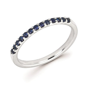 Sapphire Stackable September Birthstone Band - Talisman Collection Fine Jewelers