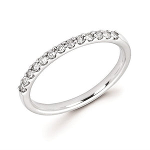 White Sapphire Stackable April Birthstone Band - Talisman Collection Fine Jewelers