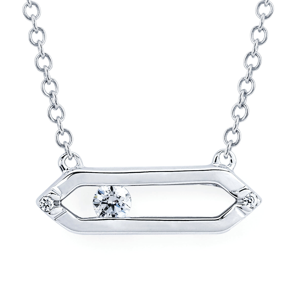 Diamond Geometric Slide Necklace - Talisman Collection Fine Jewelers