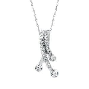 Pave and Bezel-Set Diamond Necklace - Talisman Collection Fine Jewelers