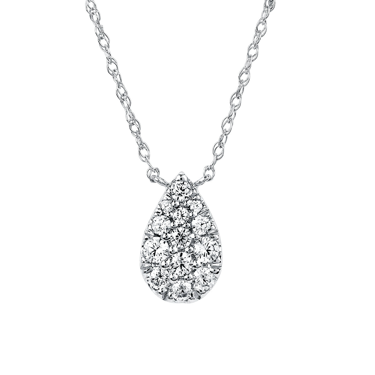 Pear Shape Solitaire Diamond Pendant – Solitaire Jewels