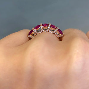 Ruby and Diamond Grace Band - Talisman Collection Fine Jewelers