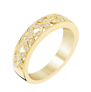 Diamond Stacking Band in White, Yellow or Rose Gold - Talisman Collection Fine Jewelers