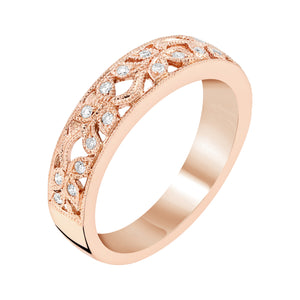 Diamond Stacking Band in White, Yellow or Rose Gold - Talisman Collection Fine Jewelers