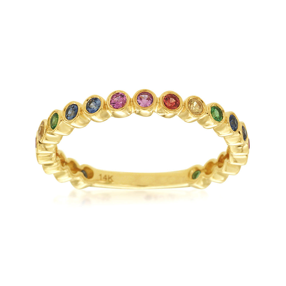 Rainbow Sapphire Stack Band - Talisman Collection Fine Jewelers