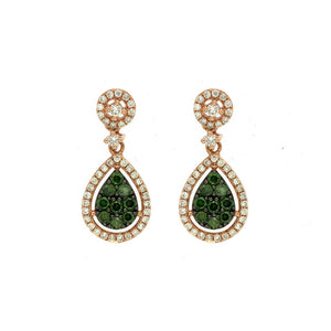 Green and White Diamond Tuscany Earrings - Talisman Collection Fine Jewelers