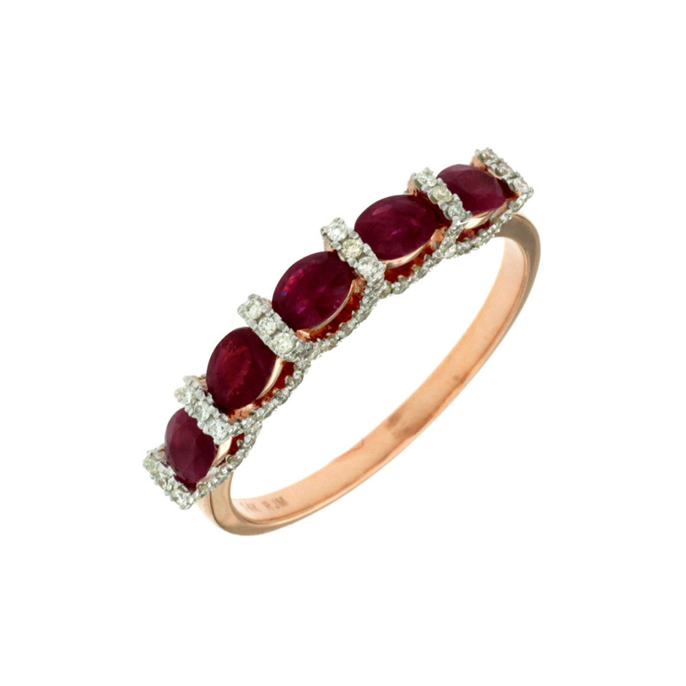 Ruby and Diamond Grace Band - Talisman Collection Fine Jewelers