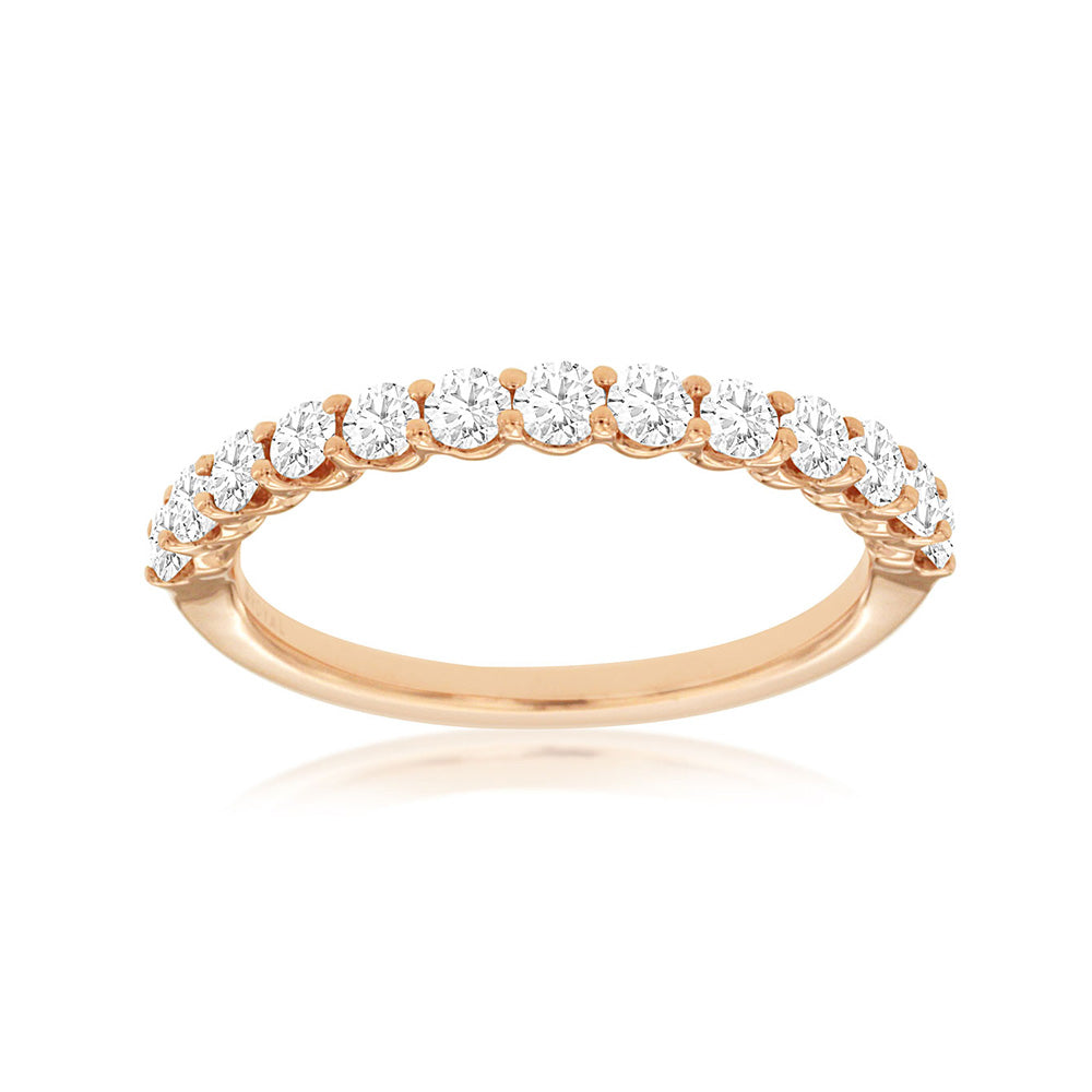 Diamond Anniversary Stack Band, 0.65 Carat Total Weight in 14k Rose Gold - Talisman Collection Fine Jewelers