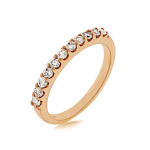 Diamond Anniversary Stack Band, 0.40 Carat Total Weight in 14k Rose Gold - Talisman Collection Fine Jewelers