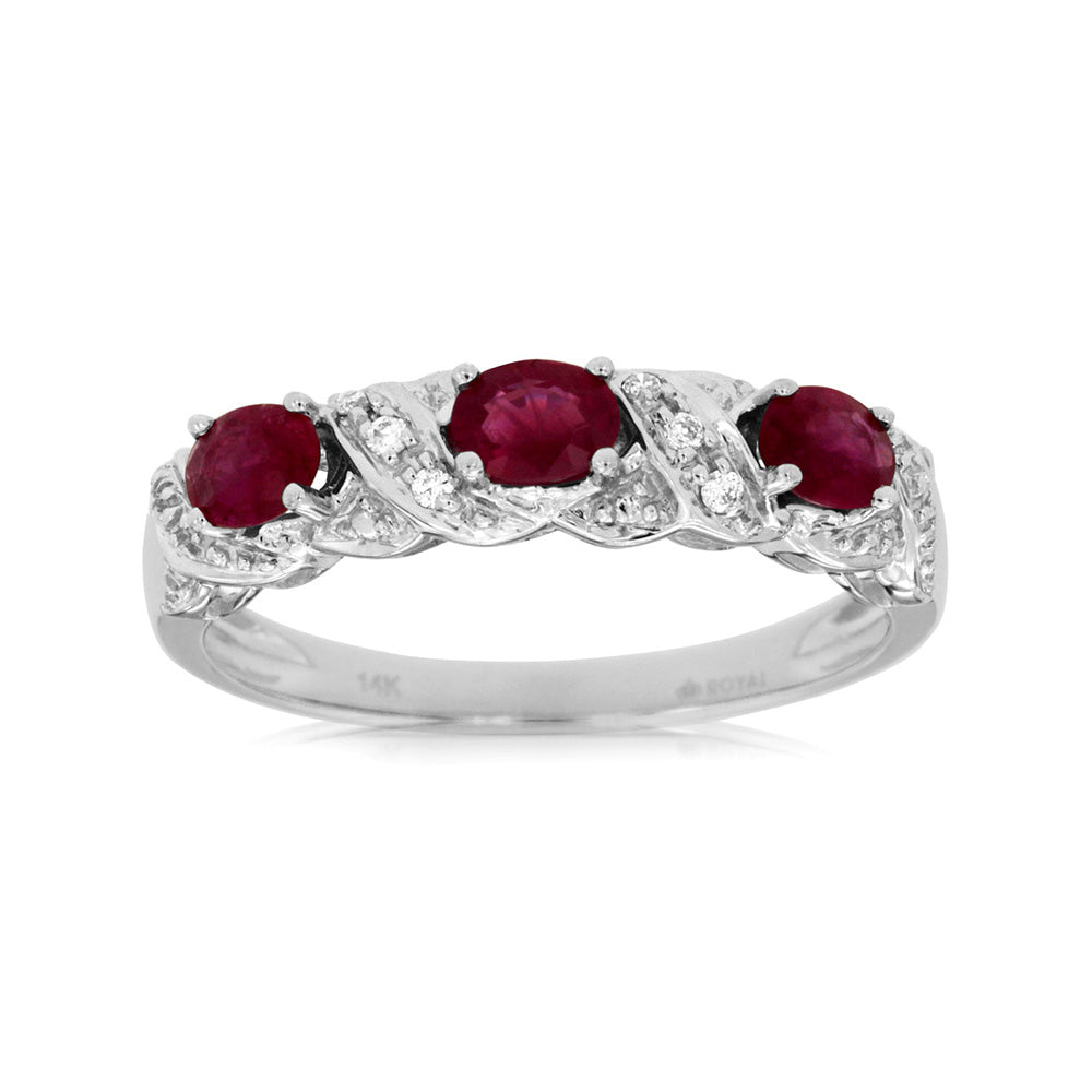 Ruby and Diamond Sienna Band - Talisman Collection Fine Jewelers