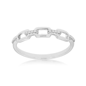 Diamond Link Stack Band - Talisman Collection Fine Jewelers