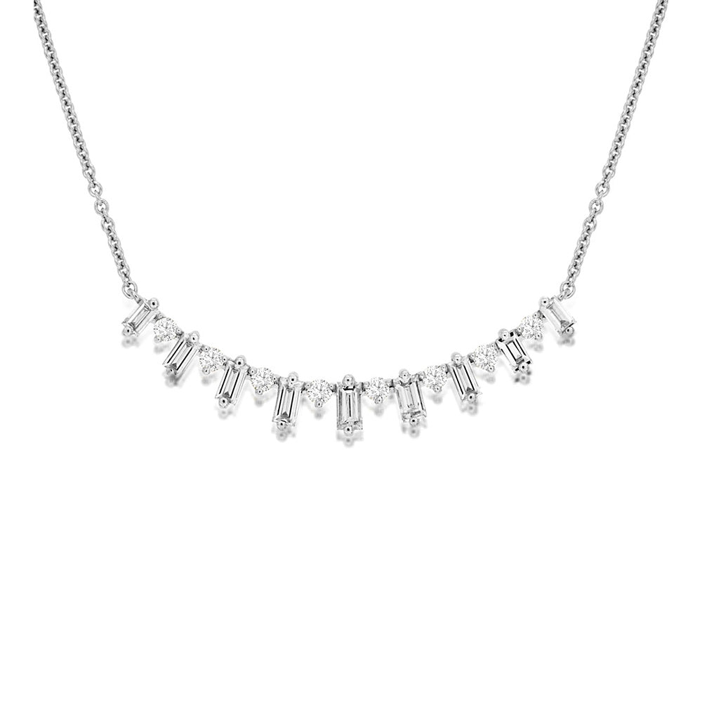Diamond Bar Prisma Necklace - Talisman Collection Fine Jewelers