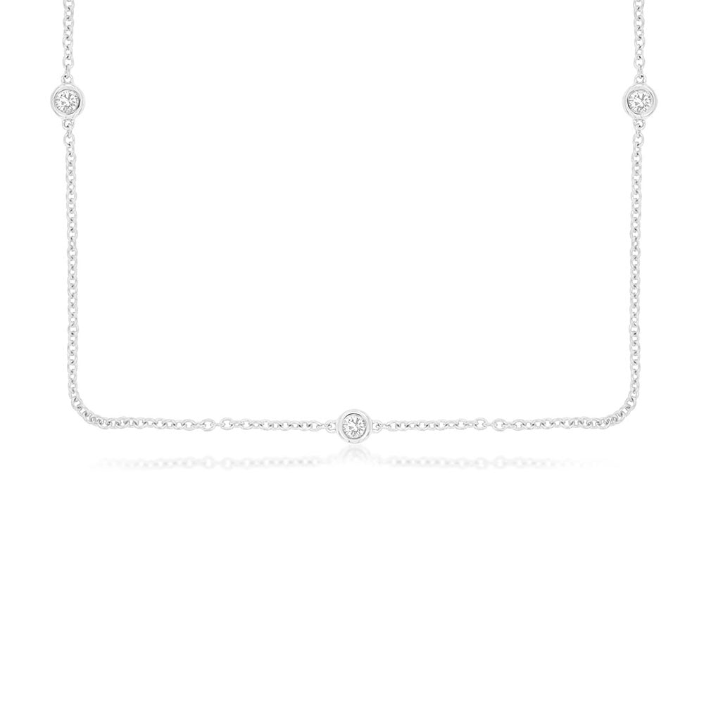 Diamond Three Station Necklace - Talisman Collection Fine Jewelers