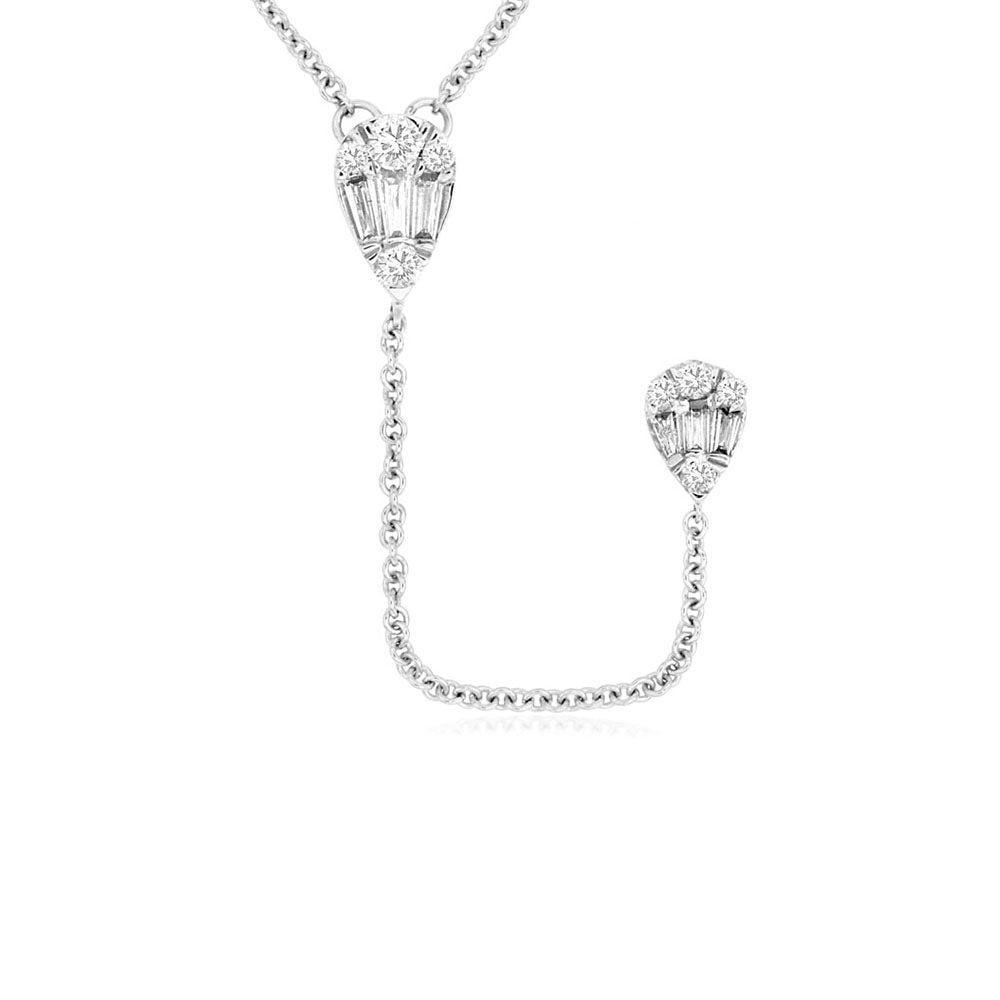 Diamond Pear-Shaped Lariat Necklace - Talisman Collection Fine Jewelers