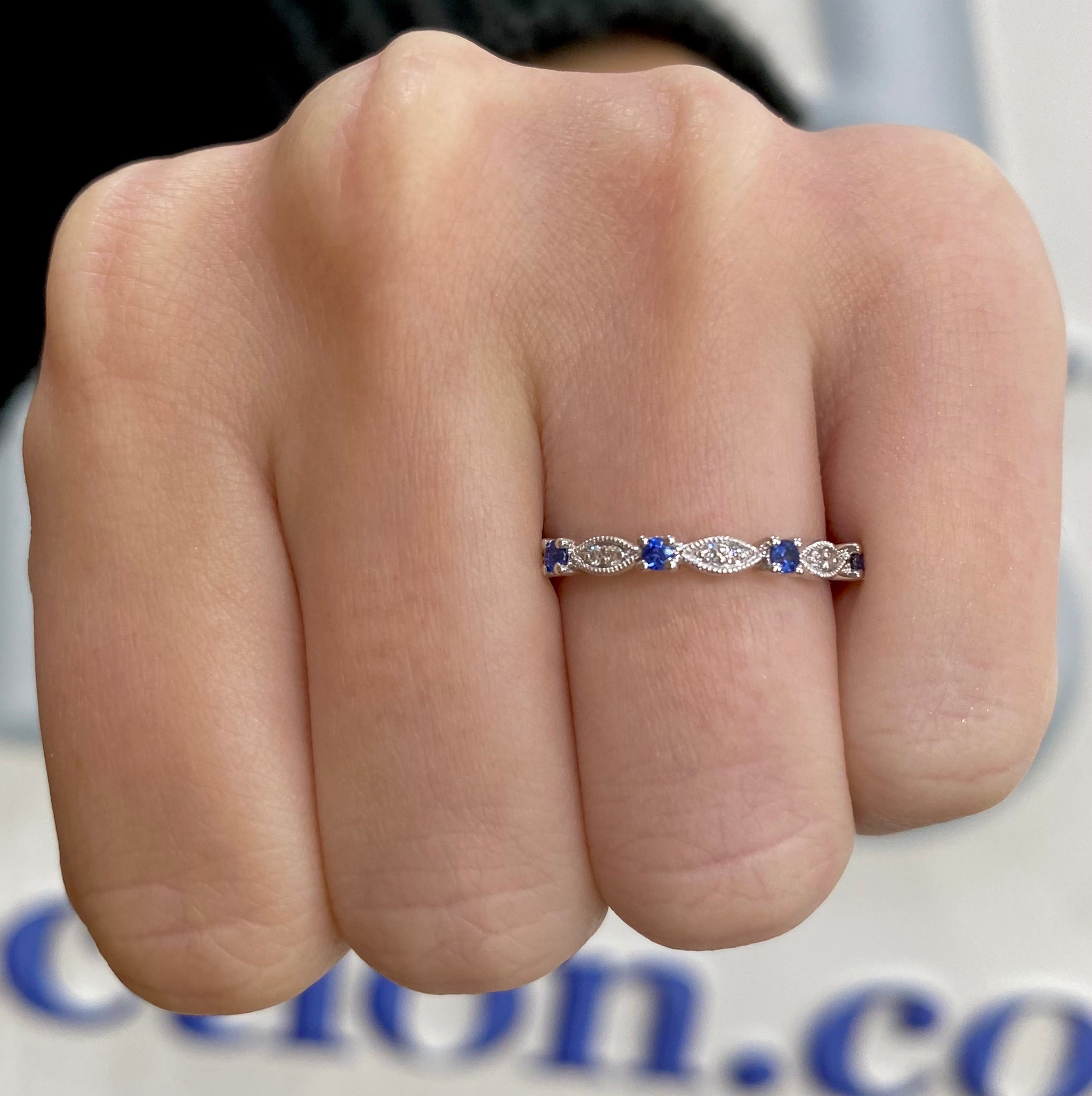 Sapphire hotsell stacking band