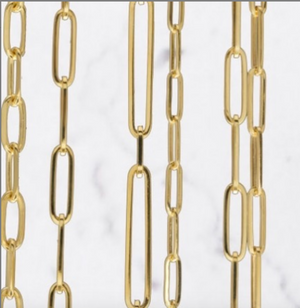 Paperclip Chain 14k Gold, Alternating Links - Talisman Collection Fine Jewelers