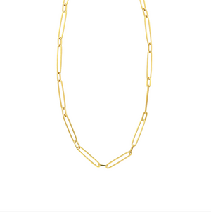 Paperclip Chain 14k Gold, Alternating Links - Talisman Collection Fine Jewelers