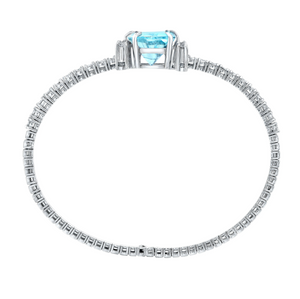 Aquamarine and Diamond Chasm Bracelet by Meredith Young