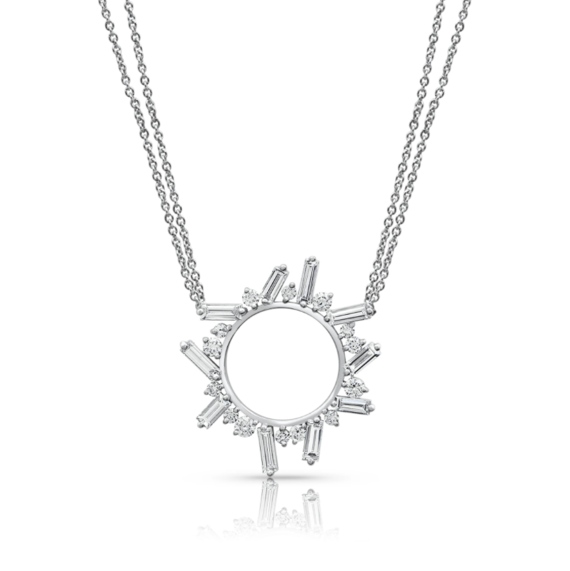 Sterling Silver Open Circle Necklace - Lovisa