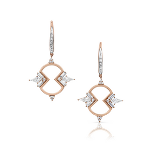 Diamond Figure Eight Earrings by Meredith Young