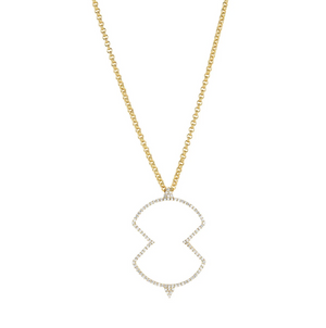 Diamond Long Shield Necklace by Meredith Young