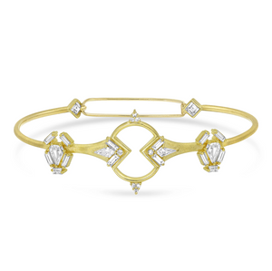 Diamond Mirrored Shield Cuff Bracelet by Meredith Young