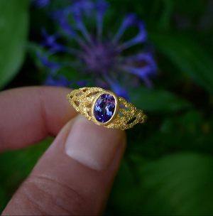 Tanzanite Fresco Ring by Laurie Kaiser