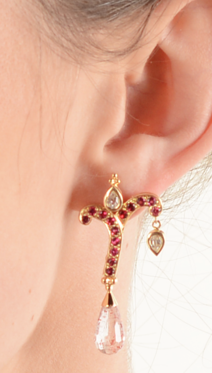 "Giving Tree" Rare Spinel Earrings by Paula Crevoshay - Talisman Collection Fine Jewelers