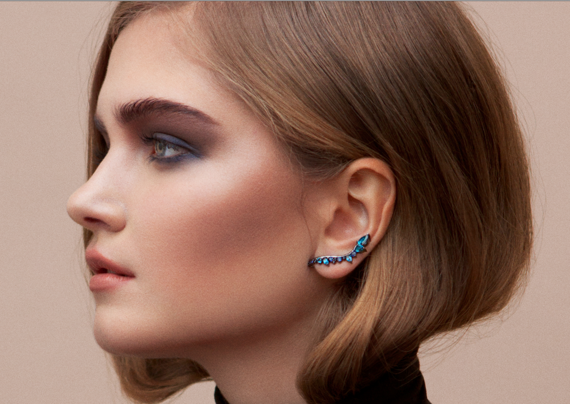 Blue Electric Lobe Earrings by Fernando Jorge - Talisman Collection Fine Jewelers