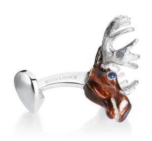 Moose Large Game Cufflinks by Deakin & Francis - Talisman Collection Fine Jewelers