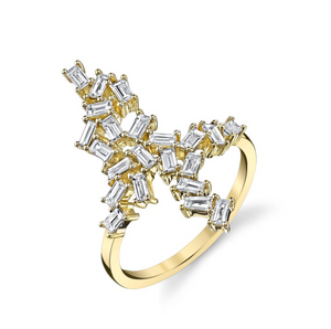 Diamond Baguette "Knuckle Cluster" Ring by Borgioni - Talisman Collection Fine Jewelers