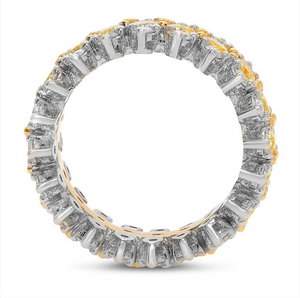 Yellow and White Diamond Royal Eternity Band - Talisman Collection Fine Jewelers