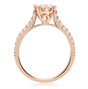 Diamond Cluster Engagement Ring in White, Yellow or Rose Gold - Talisman Collection Fine Jewelers