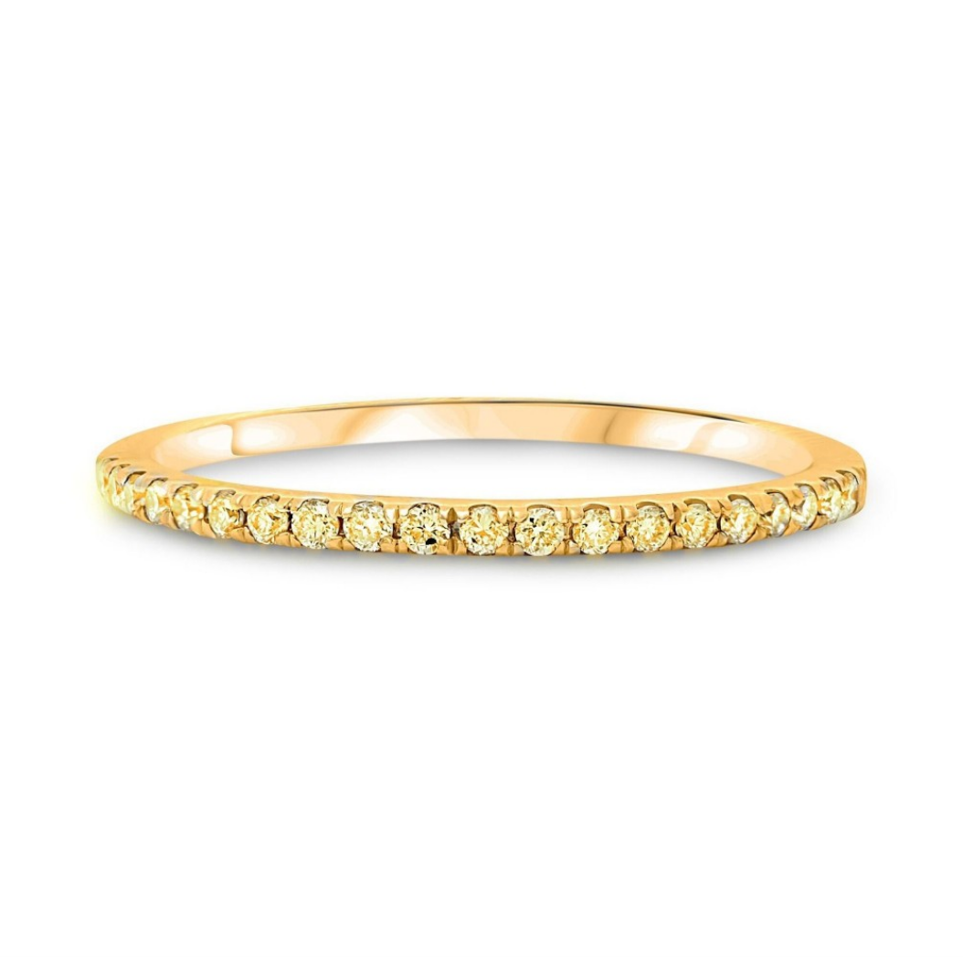 Yellow Diamond Anniversary Band - Yellow Gold - Talisman Collection Fine Jewelers