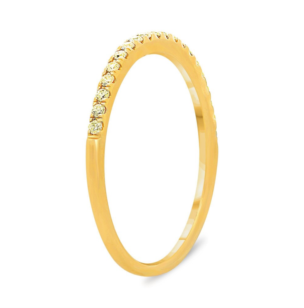 Yellow Diamond Anniversary Band - Yellow Gold - Talisman Collection Fine Jewelers