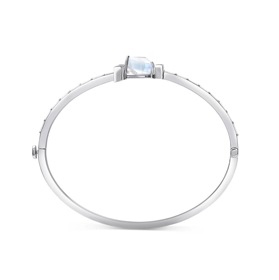 Moonstone Baguette Hinged Bracelet by Meredith Young - Talisman Collection Fine Jewelers