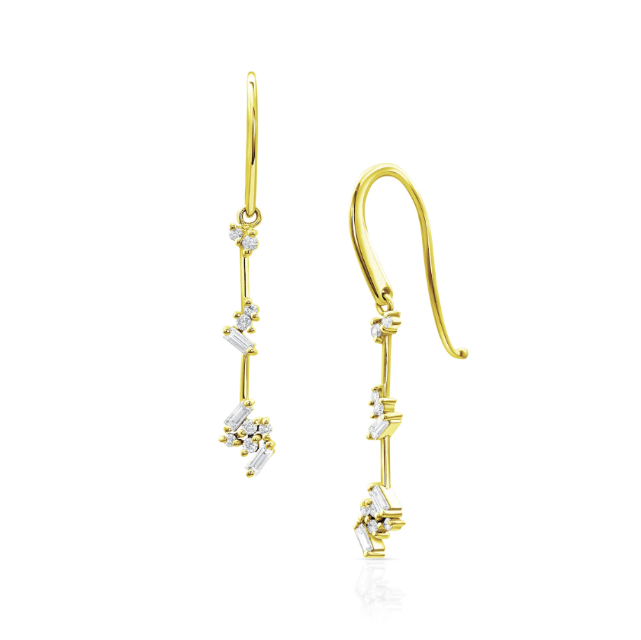 Diamond Luxe Threader Earrings by Meredith Young - Talisman Collection Fine Jewelers