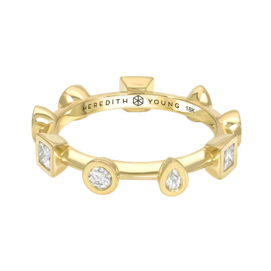 Diamond Contour Multi Bezel Ring by Meredith Young - Talisman Collection Fine Jewelers