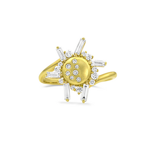 Diamond Small Eclipse Ring by Meredith Young - Talisman Collection Fine Jewelers