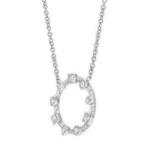 Diamond Contour Multi Bezel Necklace by Meredith Young - Talisman Collection Fine Jewelers