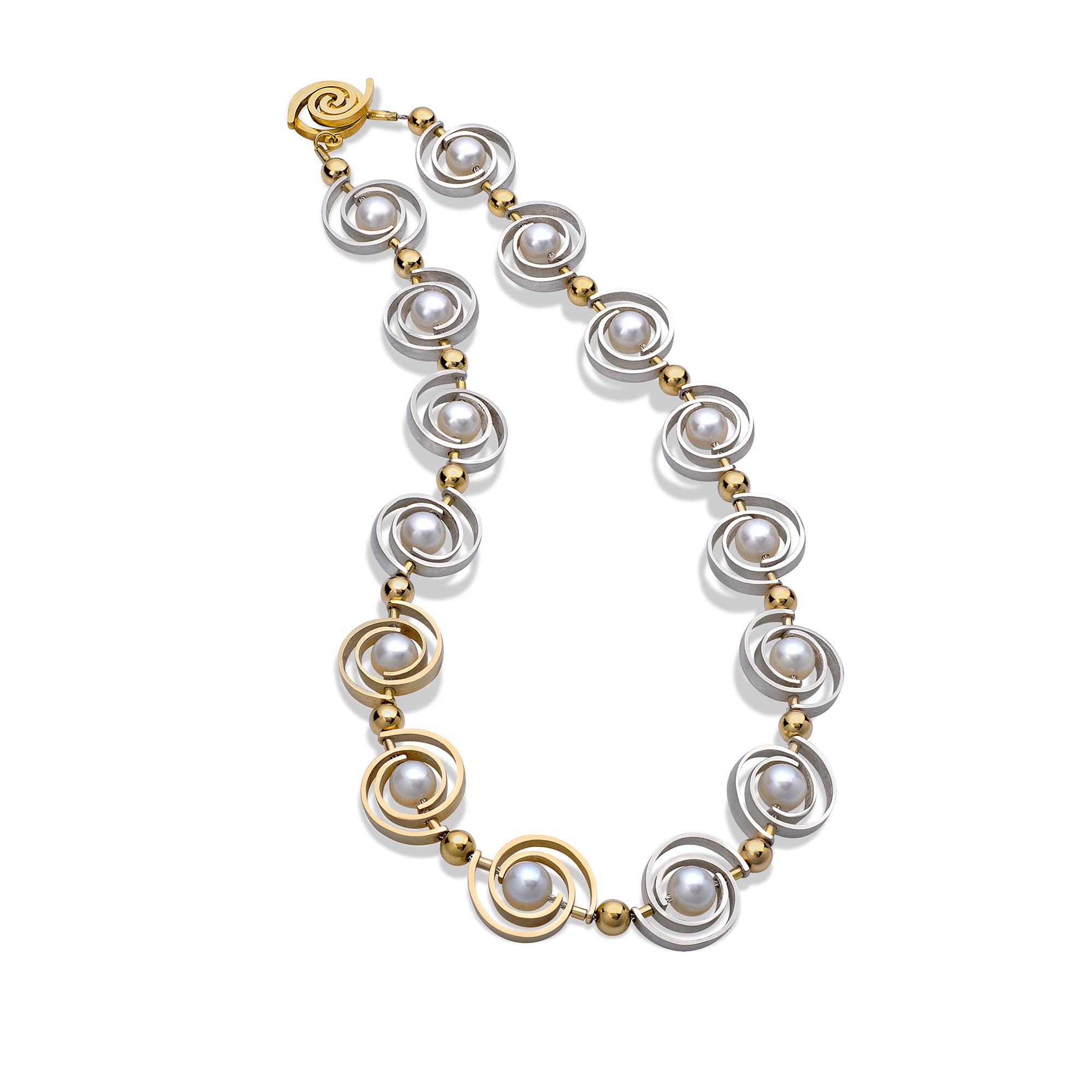 Articulating Orbit Necklace by Martha Seely - Talisman Collection Fine Jewelers