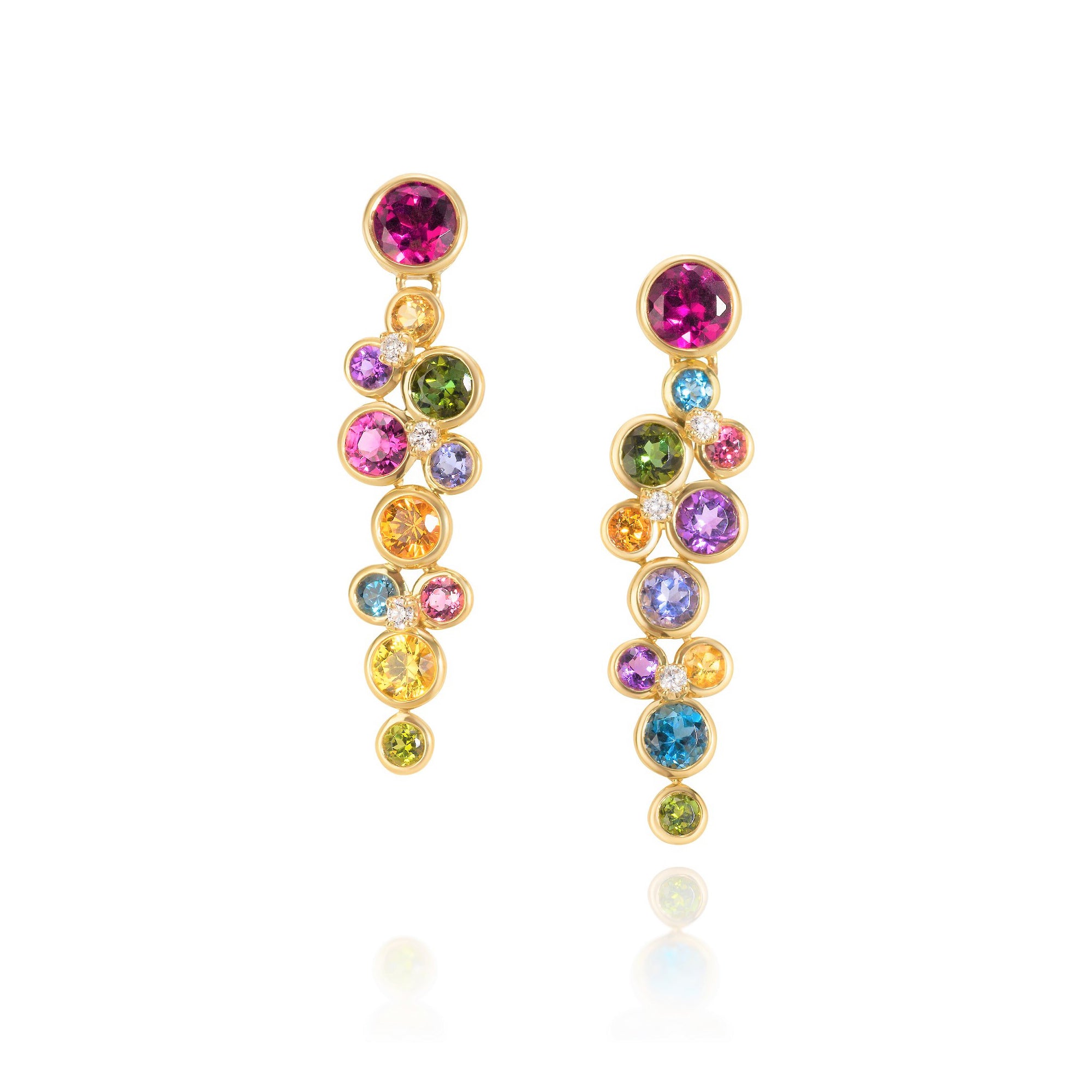 Buy Multi Color Embellished Earrings by Embellie By G Online at Aza  Fashions.