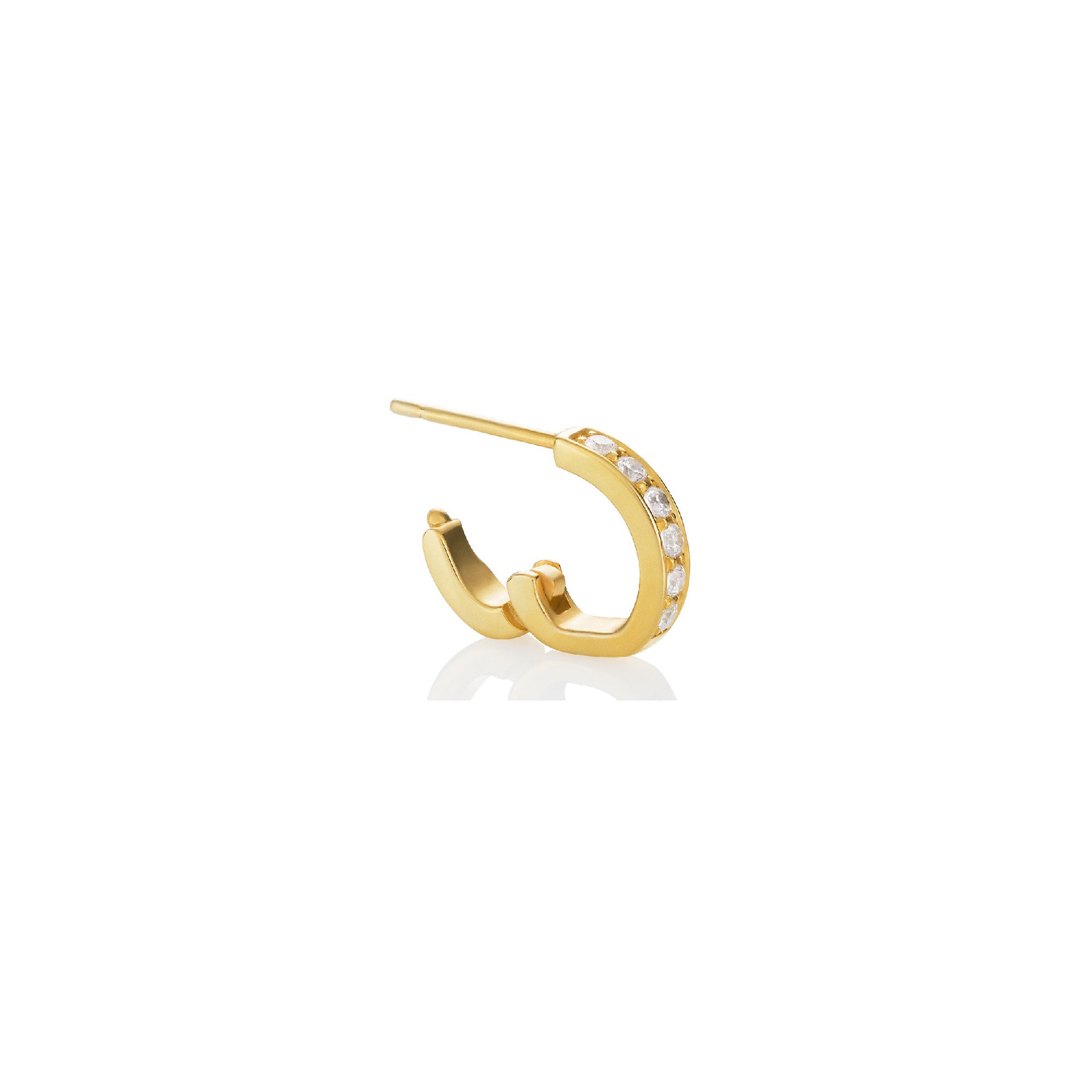 Swirl Huggie Earrings by Martha Seely - Talisman Collection Fine Jewelers